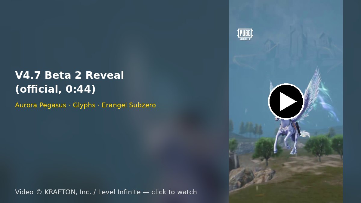 Official V4.7 Beta 2 Reveal video