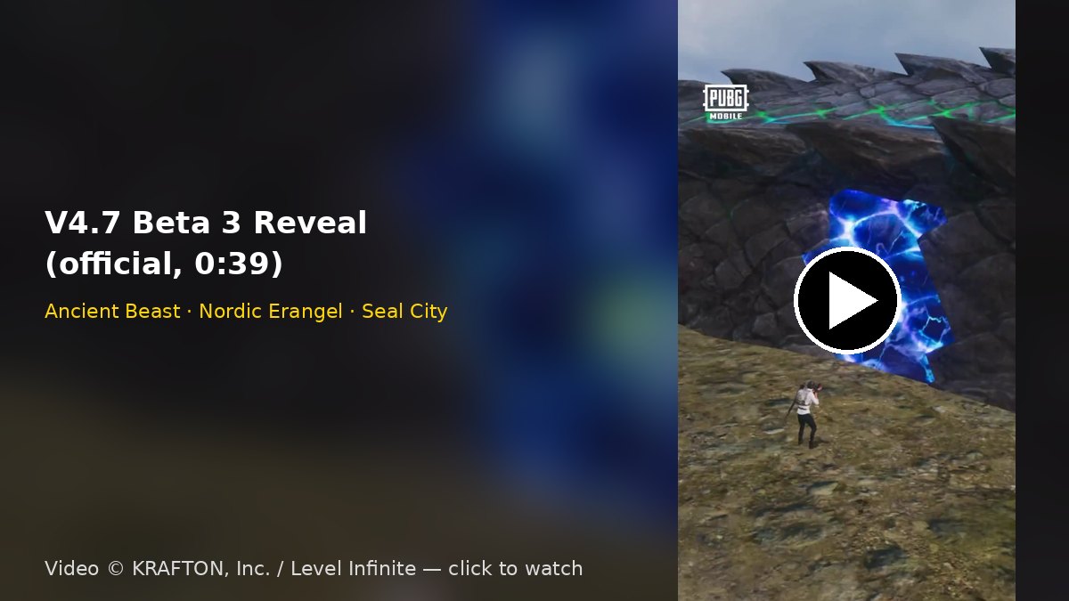Official V4.7 Beta 3 Reveal video