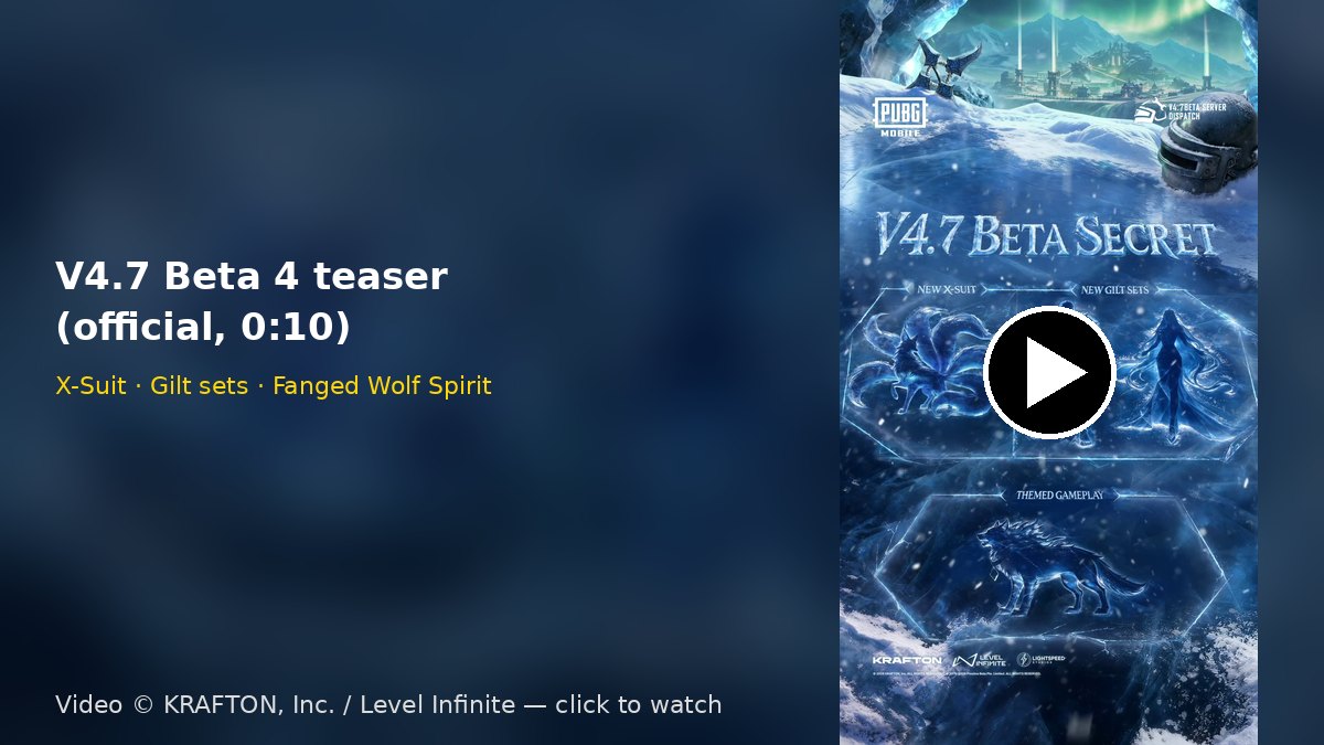 Official V4.7 Beta 4 teaser